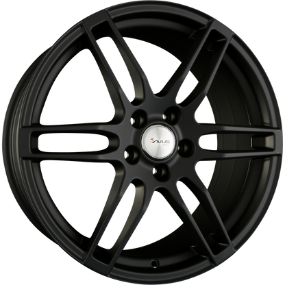 Avus Racing AF9 Matt Black Alufelge 6.5x16 Zoll ET36 LK 5x110 ML73.1 – Bild 2