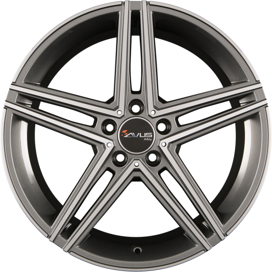 Avus Racing AC-515 Anthracite Polished Alufelge 9.5x19 Zoll ET35 LK 5x112 ML66.6