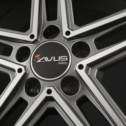 Avus Racing AC-515 Anthracite Polished Alufelge 9.5x19 Zoll ET35 LK 5x112 ML66.6 – Bild 4