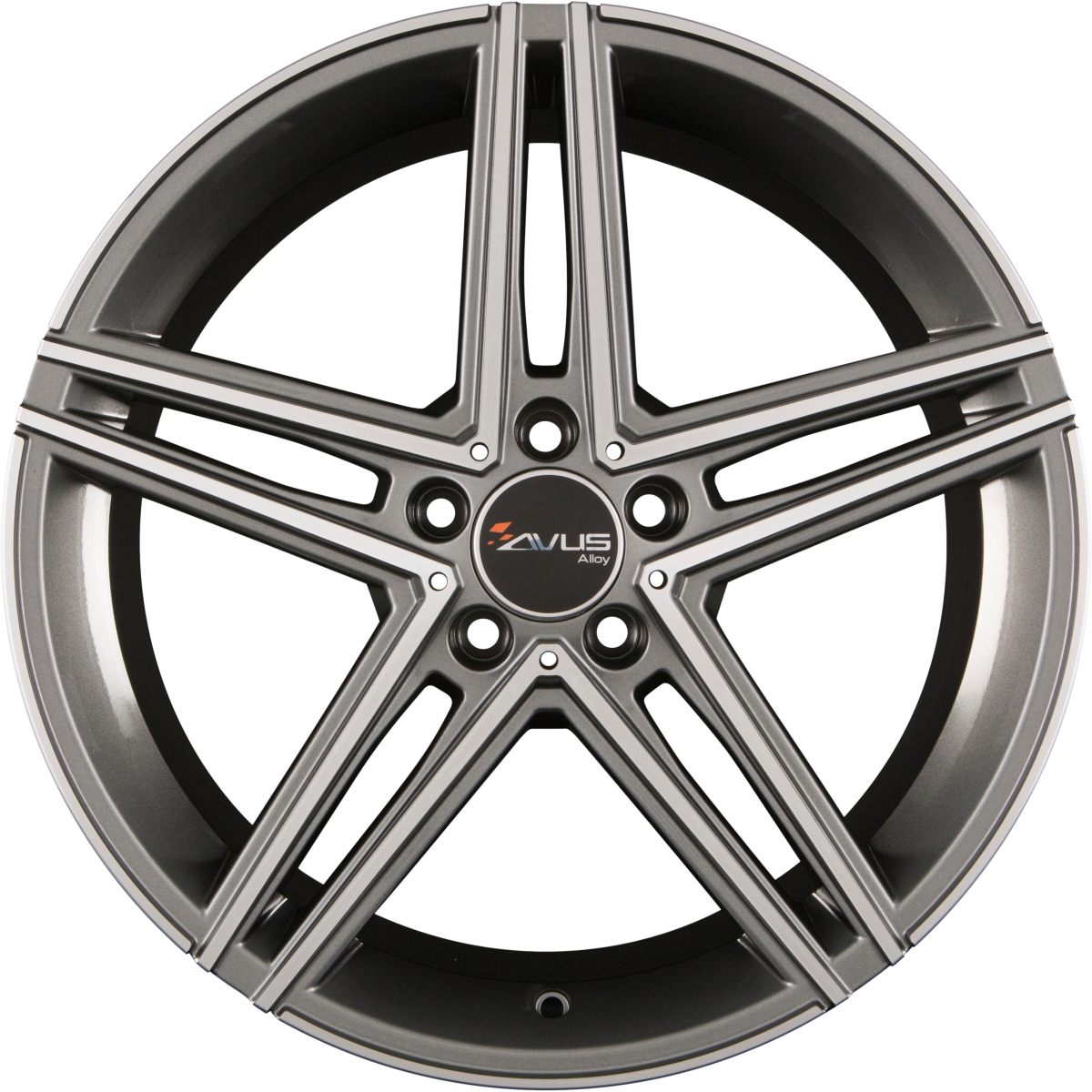 Avus Racing AC-515 Anthracite Polished Alufelge 9.5x19 Zoll ET45 LK 5x112 ML66.6