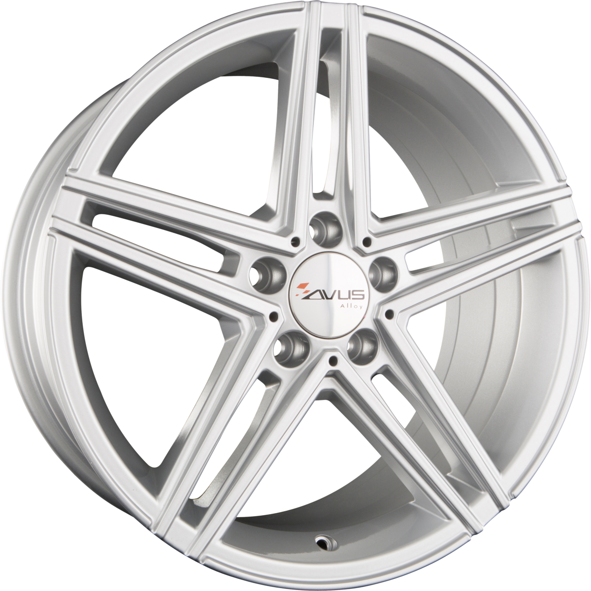 Avus Racing AC-515 Hyper Silver Alufelge 9.5x19 Zoll ET45 LK 5x112 ML66.6 – Bild 2