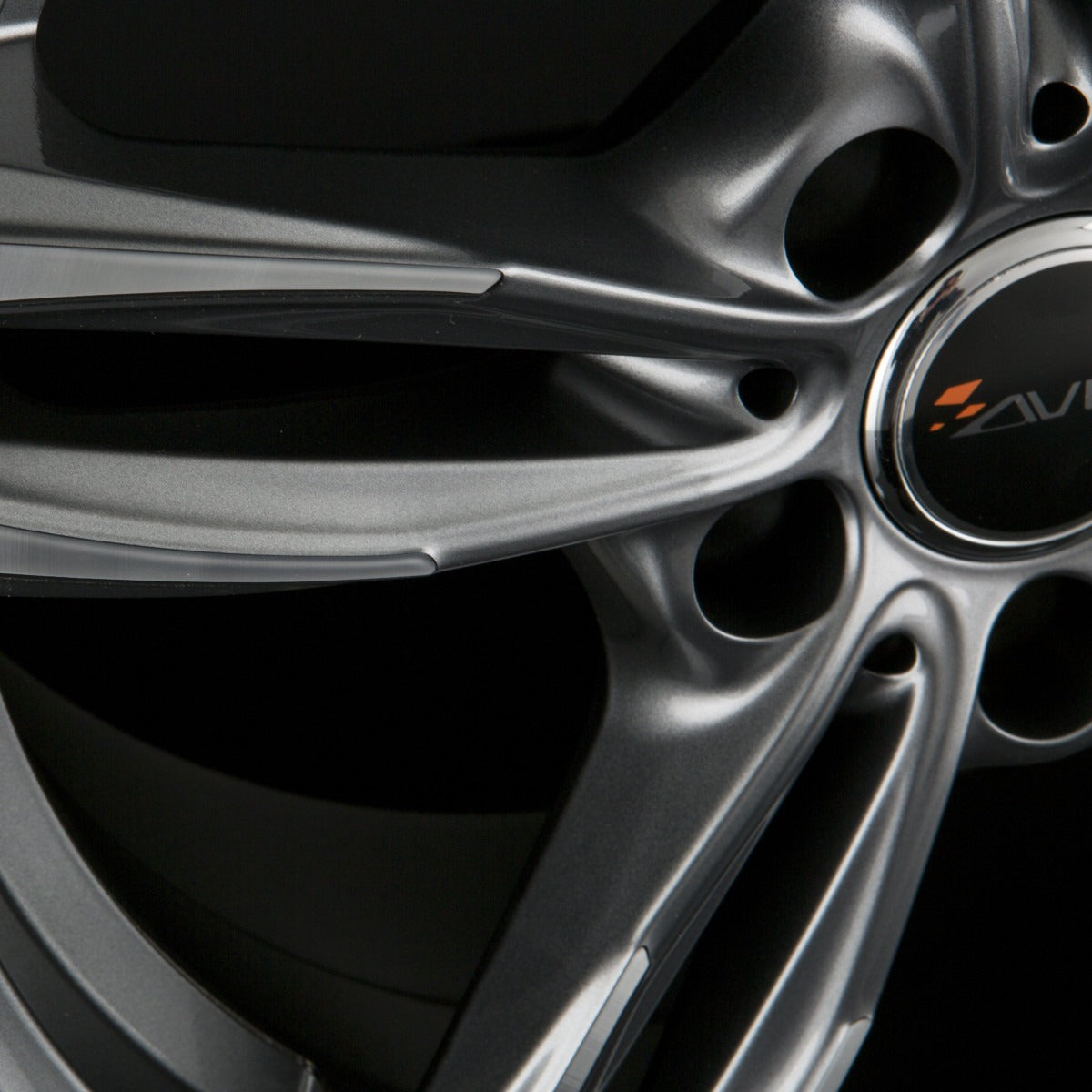 Avus Racing AF15 Anthracite Polished Alufelge 7.5x17 Zoll ET50 LK 5x112 ML66.6 – Bild 3