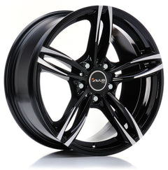 Avus Racing AC-MB3 black polished Alufelge 7.5x17 Zoll ET37 LK 5x120 ML72.6