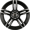 Avus Racing AF15 Black Polished Alufelge 7.5x17 Zoll ET35 LK 5x112 ML66.6