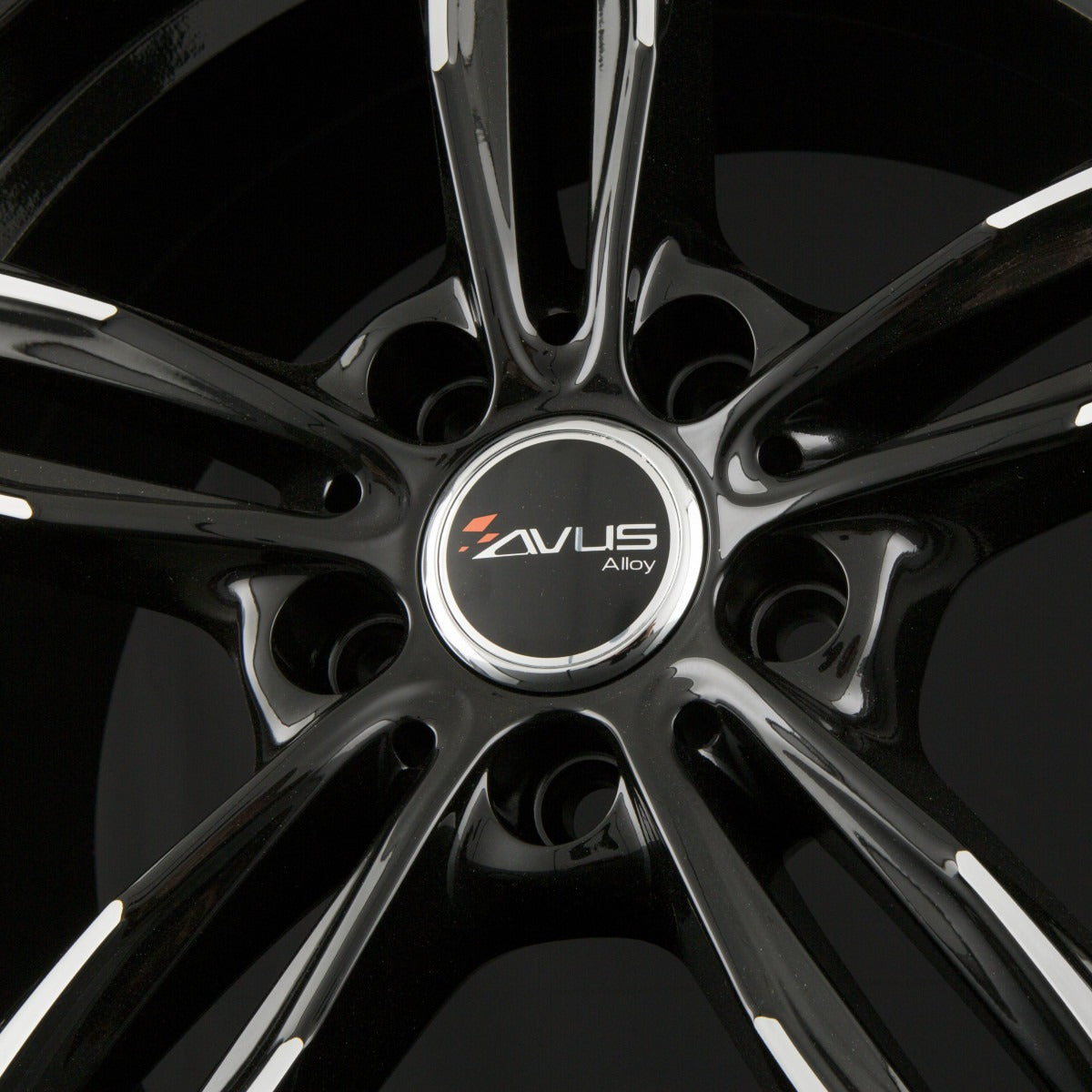 Avus Racing AF15 Black Polished Alufelge 7.5x17 Zoll ET35 LK 5x112 ML66.6 – Bild 5