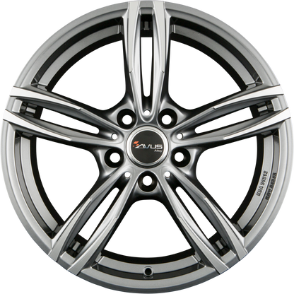 Avus Racing AF15 Anthracite Polished Alufelge 8x18 Zoll ET30 LK 5x112 ML66.6