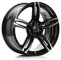 Avus Racing AF15 black polished Alufelge 8x18 Zoll ET30 LK 5x112 ML66.5