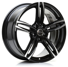 Avus Racing AF15 black polished Alufelge 8x18 Zoll ET30 LK 5x112 ML66.5