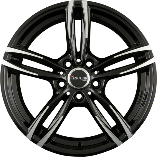 Avus Racing AF15 Black Polished Alufelge 8x18 Zoll ET35 LK 5x112 ML66.6
