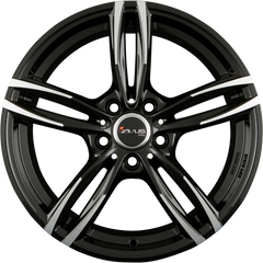 Avus Racing AF15 Black Polished Alufelge 8x18 Zoll ET35 LK 5x112 ML66.6