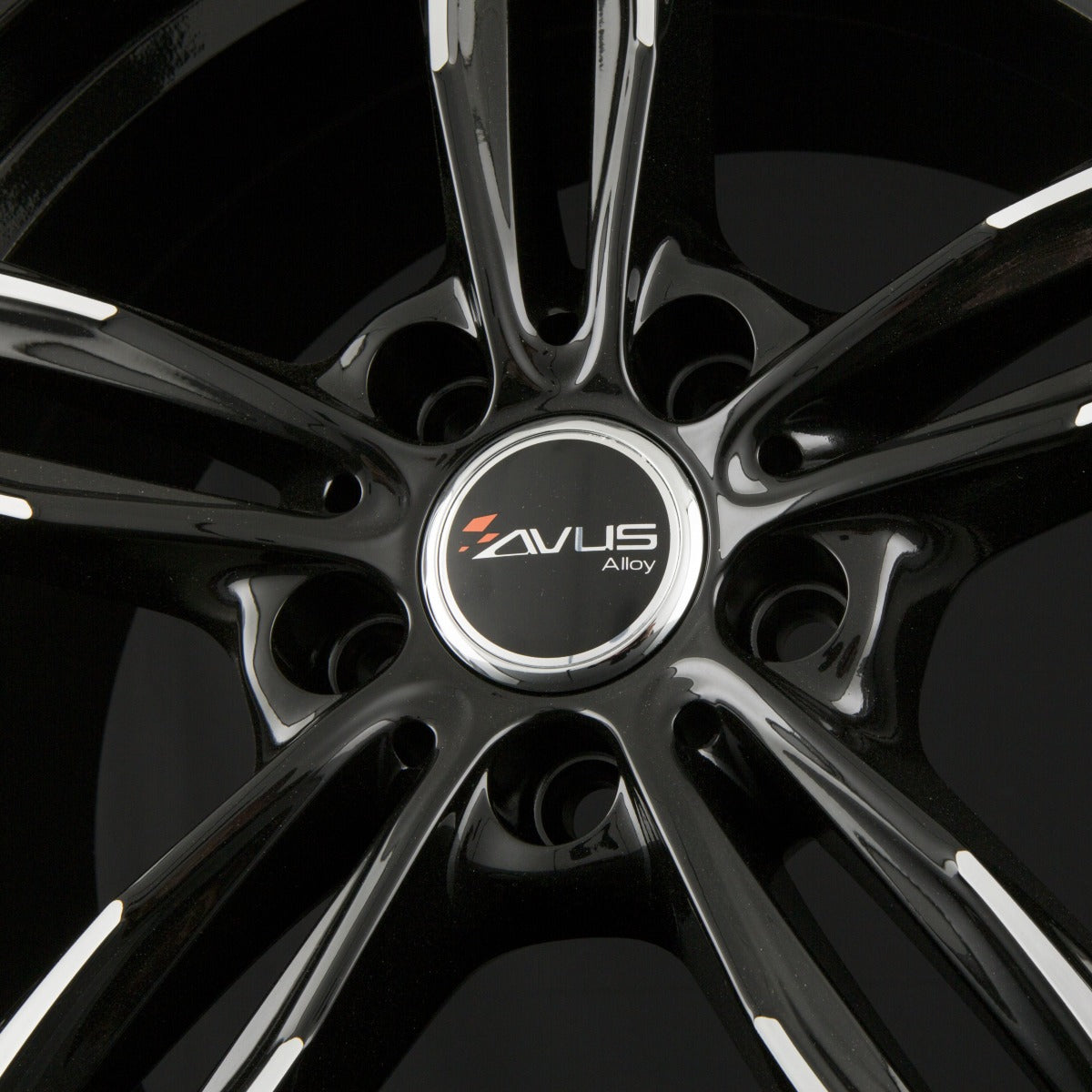 Avus Racing AF15 Black Polished Alufelge 8x18 Zoll ET35 LK 5x112 ML66.6 – Bild 5