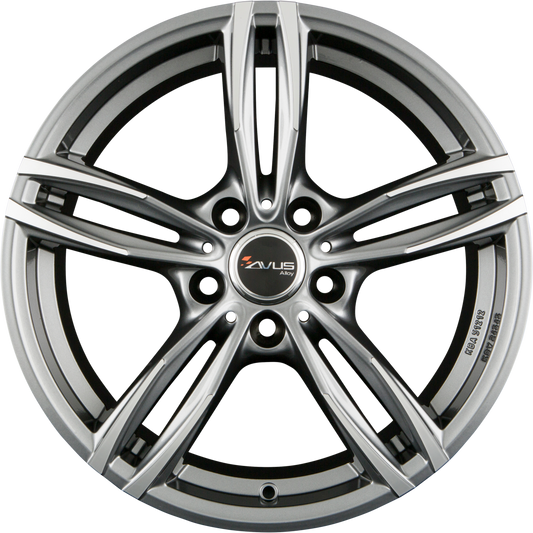 Avus Racing AF15 Anthracite Polished Alufelge 8x18 Zoll ET40 LK 5x114.3 ML73.1