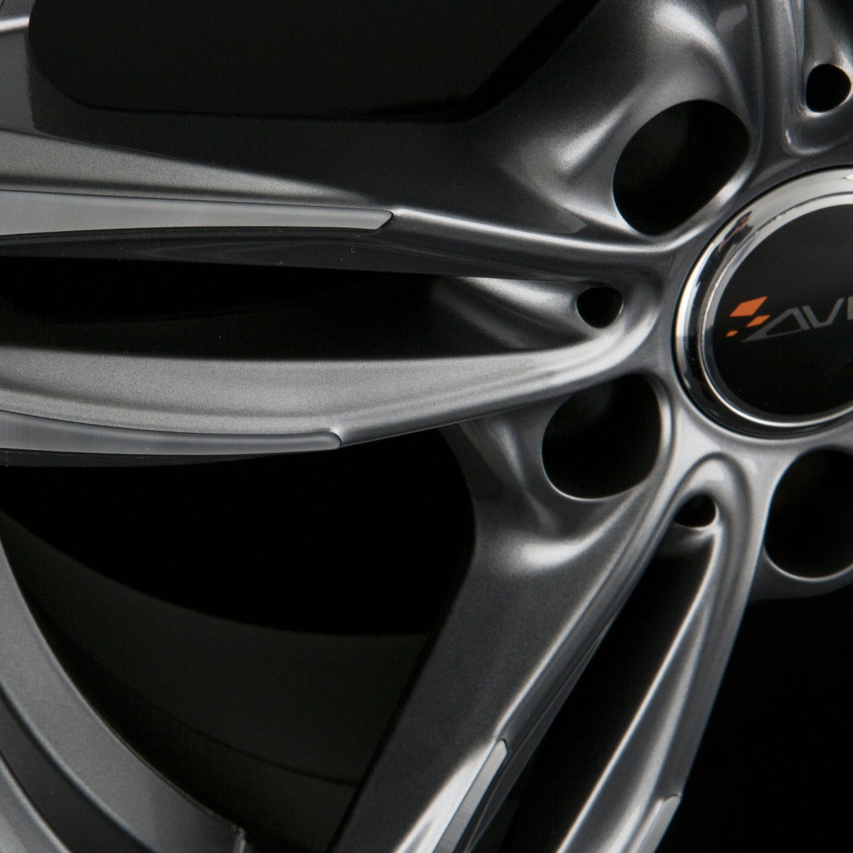 Avus Racing AF15 Anthracite Polished Alufelge 8x18 Zoll ET40 LK 5x114.3 ML73.1 – Bild 3