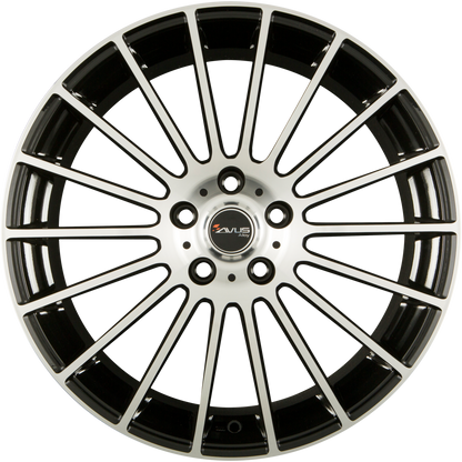 Avus Racing AC-M03 Black Polished Alufelge 6.5x16 Zoll ET36 LK 5x110 ML73.1