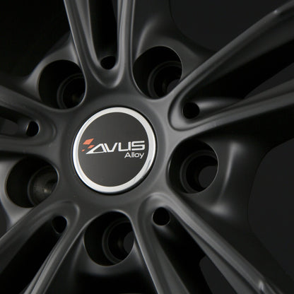 Avus Racing AF15 Matt Black Alufelge 7.5x17 Zoll ET40 LK 5x114.3 ML73.1 – Bild 4