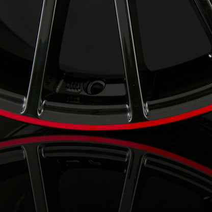 Avus Racing AC-M03 Black Red Line Alufelge 8x19 Zoll ET35 LK 5x112 ML66.6 – Bild 4