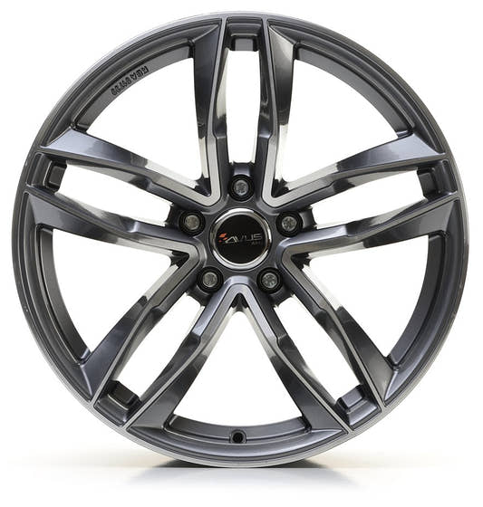 Avus Racing AF16 anthracite polished Alufelge 8x18 Zoll ET25 LK 5x112 ML66.6 – Bild 2