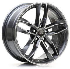 Avus Racing AF16 anthracite polished Alufelge 8x18 Zoll ET45 LK 5x112 ML66.6