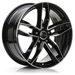 Avus Racing AF16 black polished Alufelge 8x18 Zoll ET45 LK 5x112 ML66.6