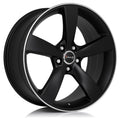 Avus Racing AF10 matt black polished Alufelge 8.5x19 Zoll ET40 LK 5x108 ML73.1