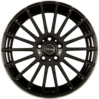 Avus Racing AC-M03 Black Polished Lip Alufelge 6.5x16 Zoll ET40 LK 4x108 ML63.4