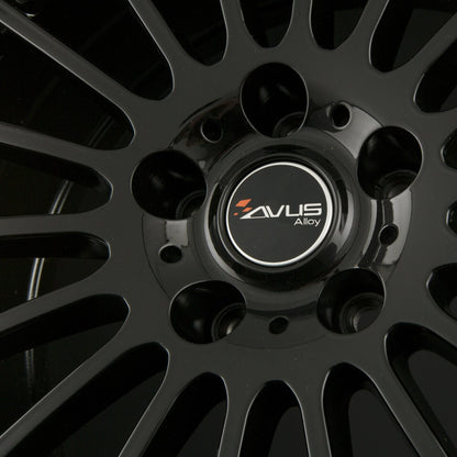Avus Racing AC-M03 Black Polished Lip Alufelge 7.5x17 Zoll ET40 LK 5x115 ML70.2 – Bild 5