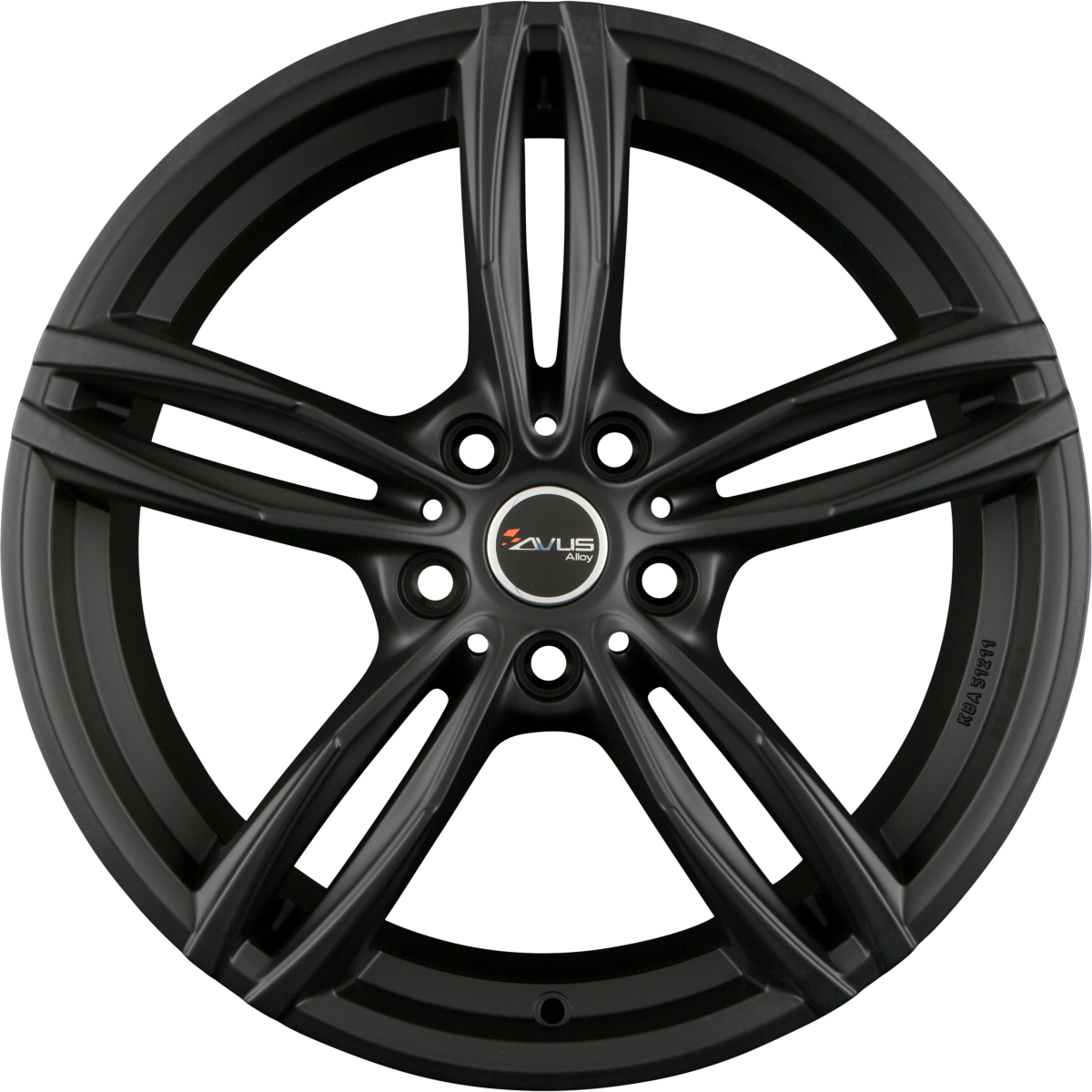 Avus Racing AF15 Matt Black Alufelge 8.5x19 Zoll ET45 LK 5x112 ML66.6