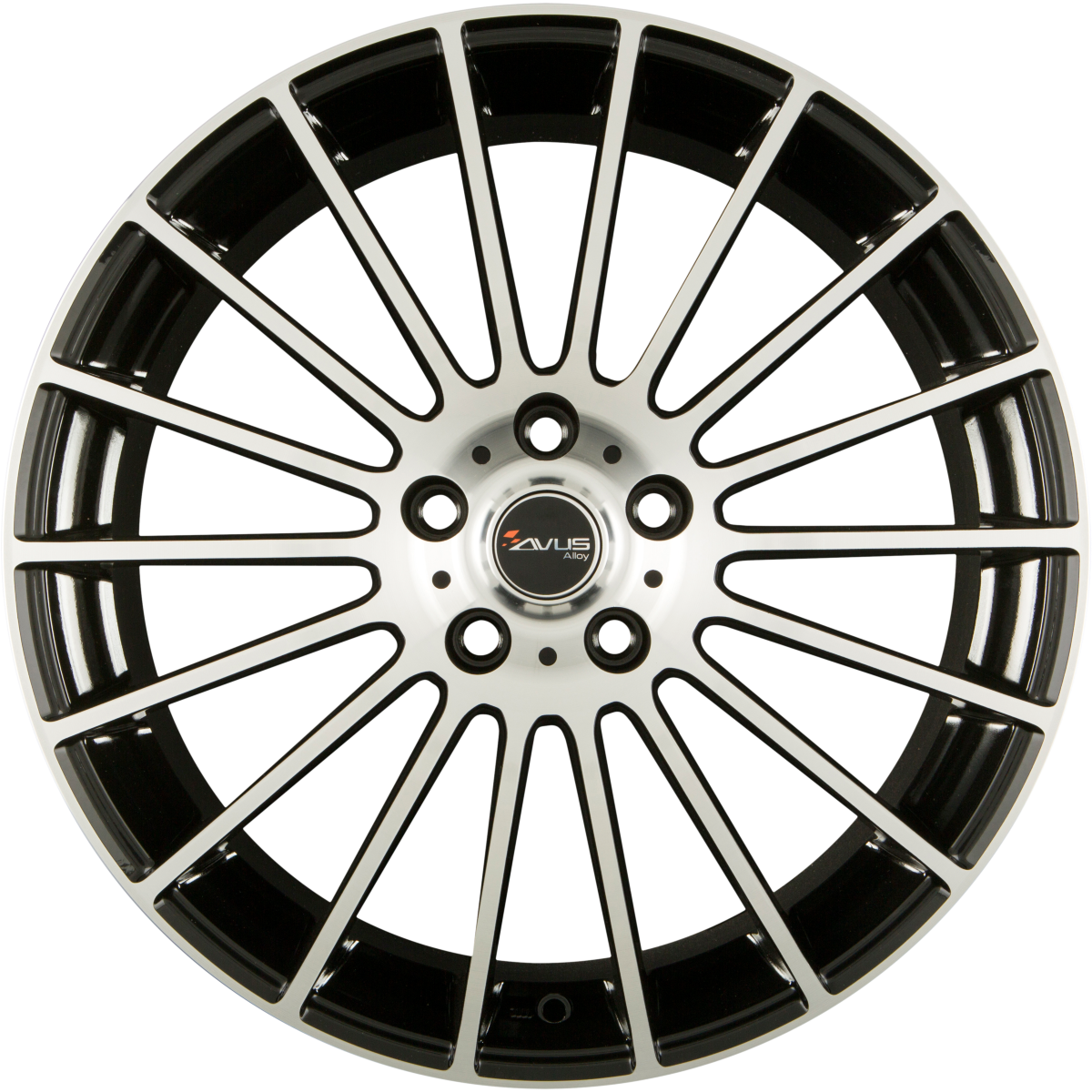 Avus Racing AC-M03 Black Polished Alufelge 7x17 Zoll ET42 LK 4x108 ML63.4
