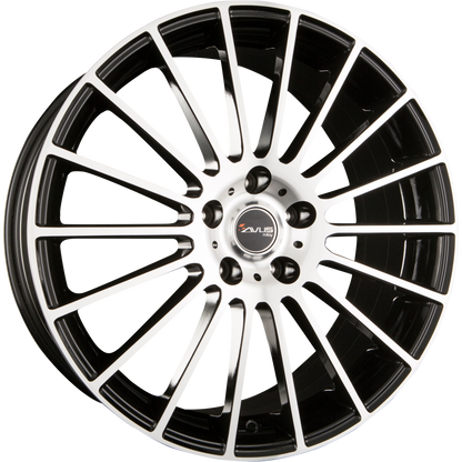 Avus Racing AC-M03 Black Polished Alufelge 7x17 Zoll ET42 LK 4x108 ML63.4 – Bild 2