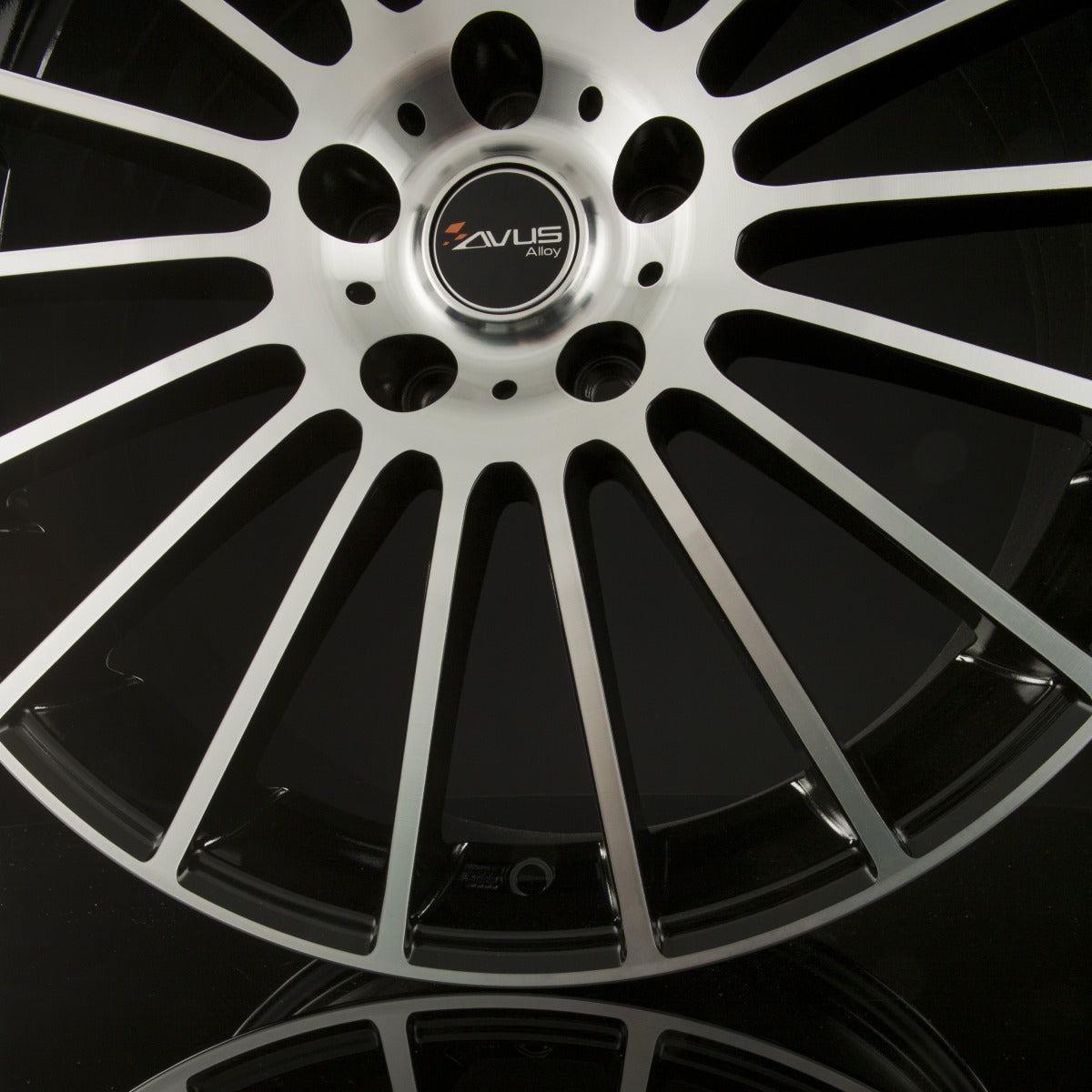 Avus Racing AC-M03 Black Polished Alufelge 7x17 Zoll ET42 LK 4x108 ML63.4 – Bild 3