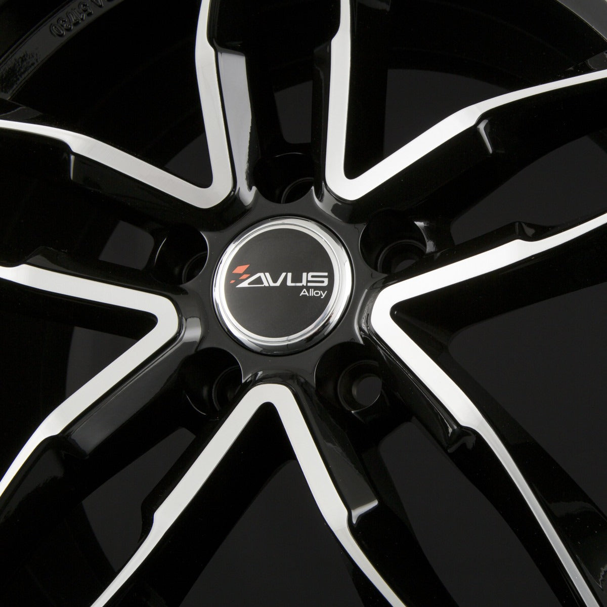 Avus Racing AF16 Black Polished Alufelge 7.5x17 Zoll ET38 LK 5x112 ML66.6 – Bild 4