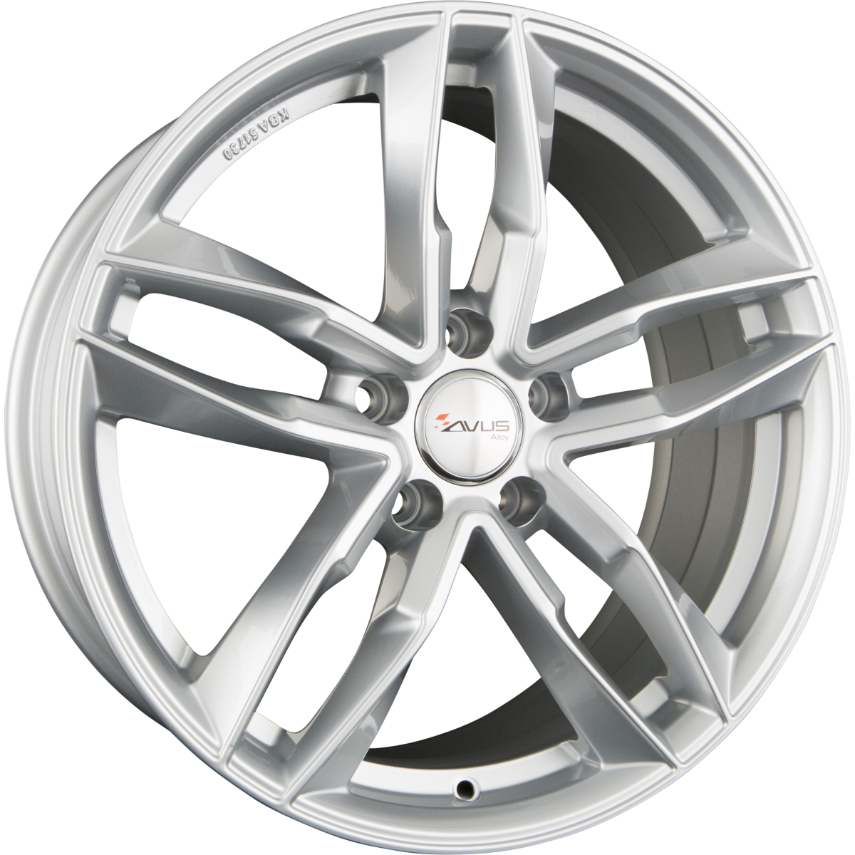 Avus Racing AF16 Hyper Silver Alufelge 7.5x17 Zoll ET45 LK 5x112 ML66.6 – Bild 2