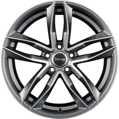 Avus Racing AF16 Anthracite Polished Alufelge 7.5x17 Zoll ET45 LK 5x112 ML66.6