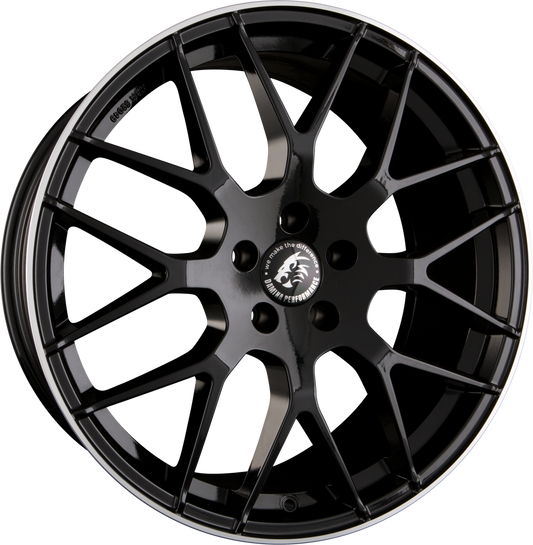 Damina Performance DM01 Black Polished Lip Alufelge 9x20 Zoll ET50 LK 5x130 ML71.5 – Bild 2
