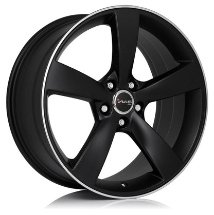 Avus Racing AF10 matt black polished Alufelge 10x21 Zoll ET31 LK 5x112 ML66.5