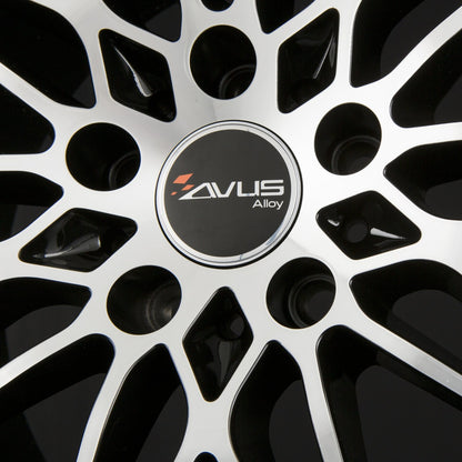 Avus Racing AC-MB5 Black Polished Alufelge 8.5x19 Zoll ET35 LK 5x112 ML66.6 – Bild 4