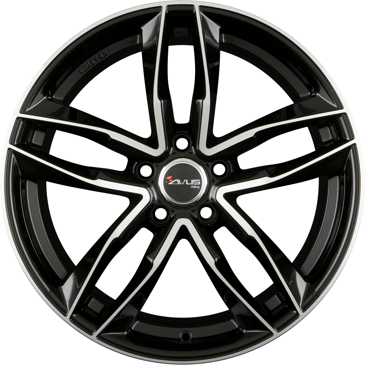 Avus Racing AF16 black polished Alufelge 7.5x17 Zoll ET36 LK 5x100 ML57.1