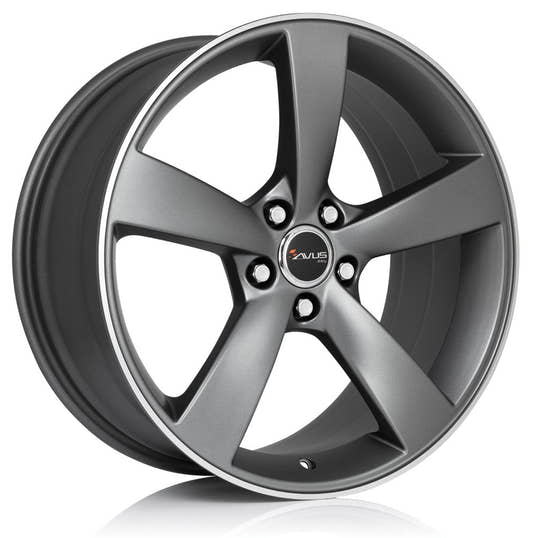 Avus Racing AF10 matt anthracite polished Alufelge 10x20 Zoll ET19 LK 5x112 ML66.5