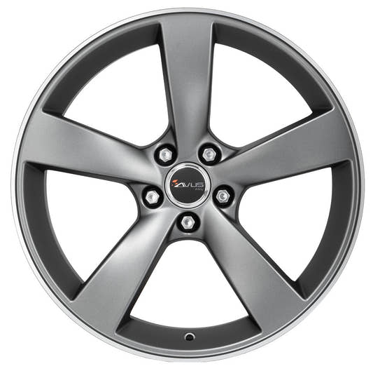 Avus Racing AF10 matt anthracite polished Alufelge 10x20 Zoll ET19 LK 5x112 ML66.5 – Bild 2