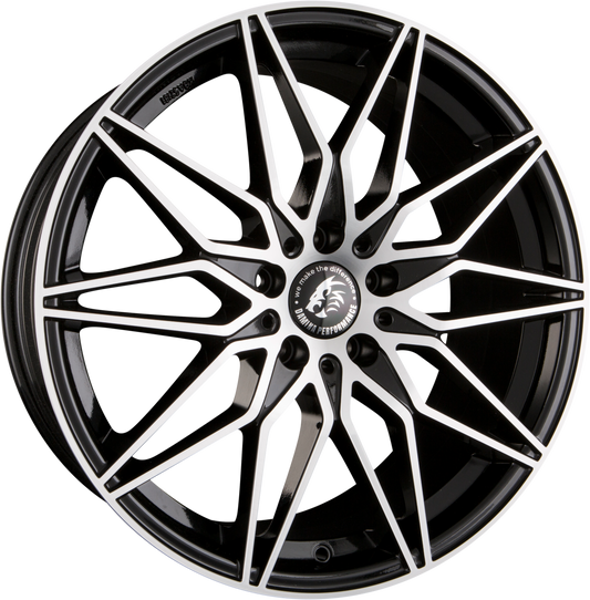 Damina Performance DM02 Black Polished Alufelge 8x18 Zoll ET35 LK 5x112 ML66.6 – Bild 2