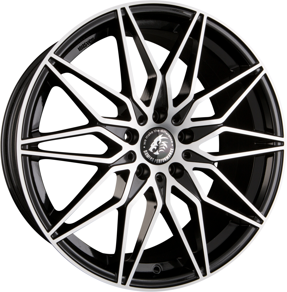 Damina Performance DM02 Black Polished Alufelge 8x18 Zoll ET35 LK 5x112 ML66.6 – Bild 2