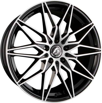 Damina Performance DM02 Black Polished Alufelge 8x18 Zoll ET35 LK 5x112 ML66.6 – Bild 2