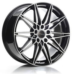 Avus Racing AC-MB5 black polished Alufelge 8x18 Zoll ET35 LK 5x112 ML66.6