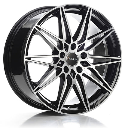Avus Racing AC-MB5 black polished Alufelge 8x18 Zoll ET35 LK 5x112 ML66.6