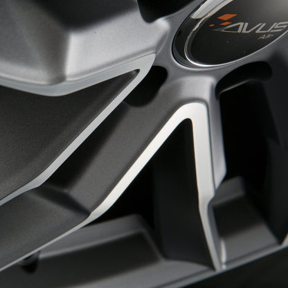 Avus Racing AF16 matt anthracite polished Alufelge 7.5x17 Zoll ET29 LK 5x112 ML66.6 – Bild 4