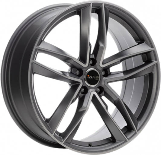 Avus Racing AF16 matt anthracite polished Alufelge 9x20 Zoll ET25 LK 5x112 ML66.6