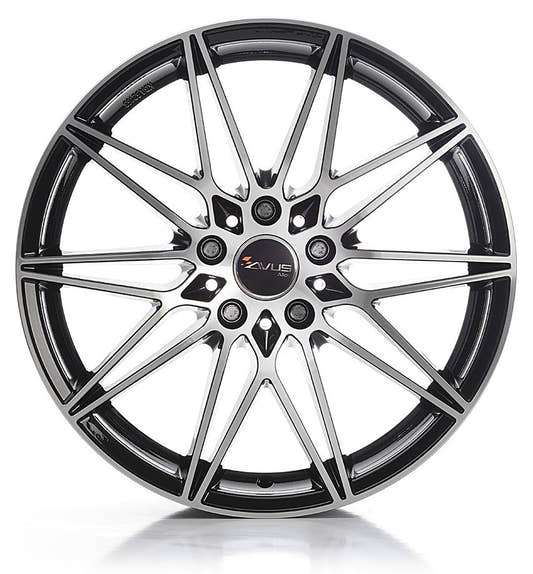 Avus Racing AC-MB5 black polished Alufelge 8x18 Zoll ET34 LK 5x120 ML72.6 – Bild 2