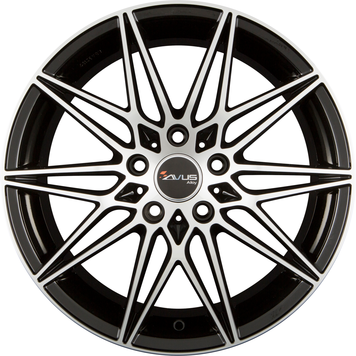 Avus Racing AC-MB5 Black Polished Alufelge 8x18 Zoll ET45 LK 5x112 ML66.6