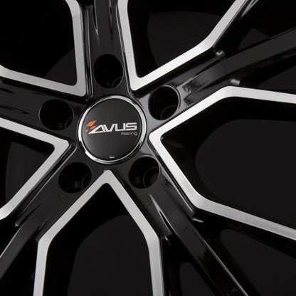Avus Racing AF18 Black Polished Alufelge 9x20 Zoll ET33 LK 5x112 ML66.6 – Bild 5
