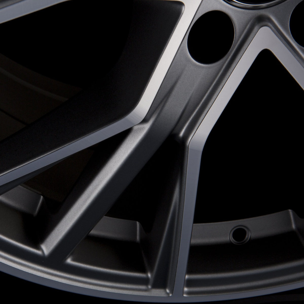 Avus Racing AF18 Matt Anthracite Polished Alufelge 8.5x19 Zoll ET30 LK 5x112 ML66.6 – Bild 3